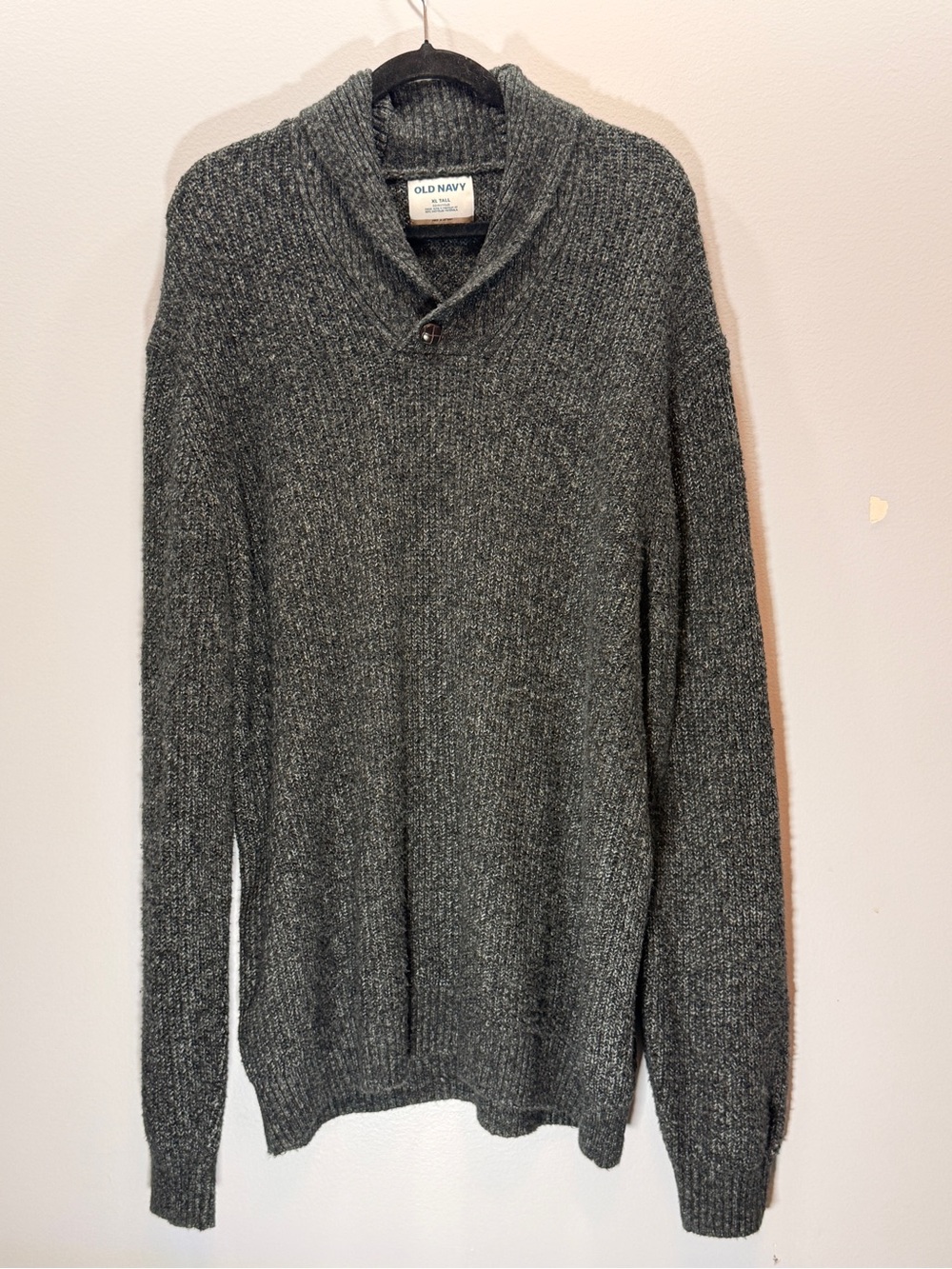 Old Navy Men's Shawl Collar Turtleneck Sweater - Charcoal Heather
